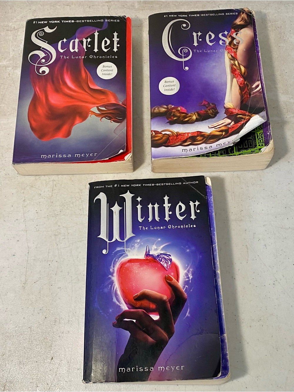 The Lunar Chronicles Lot Of 3 Paperback Books Marissa Meyer Volumes 2 • 3 • 4